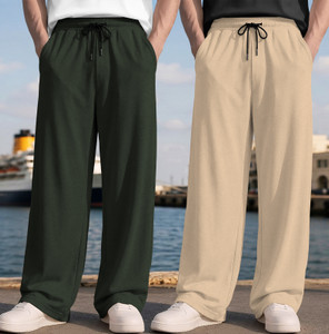 SPECTATOR Men Olive, Beige Track Pants Pack of 2 - Image 6