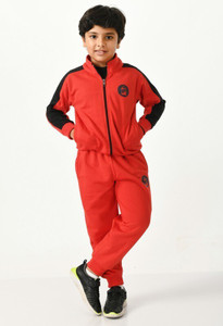ShopMore Solid Boys Track Suit