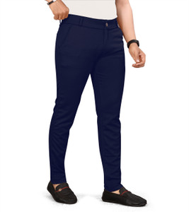 DARSHAN CREATION Slim Fit Men Blue Trousers