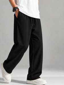 WEVOK WEAR Loose Fit Men Black Trousers - Image 6