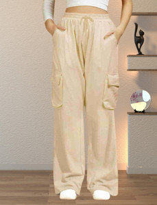karan Regular Fit Women Beige Trousers