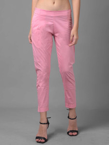 Dollar Missy Regular Fit Women Pink Trousers