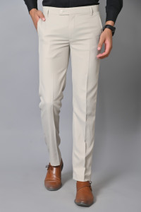 El Cielo Regular Fit Men Beige Trousers