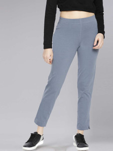 Dollar Missy Regular Fit Women Grey Trousers