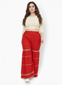 MIXFIT Relaxed Women Red Trousers