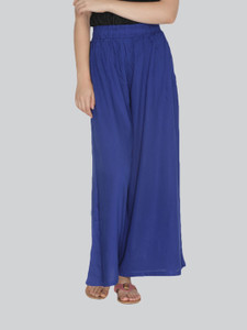 Lyra Regular Fit Women Blue Trousers