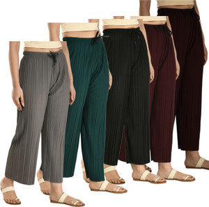 ABD STORE Regular Fit Women Multicolor Trousers