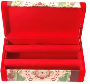 टोसिम 04 Wooden 1 Piece / 2 Two Rod Bangle Storage Box with Lock System (PACK OF-1) लॉक सिस्टम, ज्वेलरी वैनिटी बॉक्स