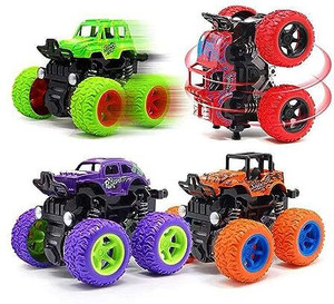 Dufort 4WD Mini Monster Friction Powered Trucks for Kids with Big Rubber Tyres