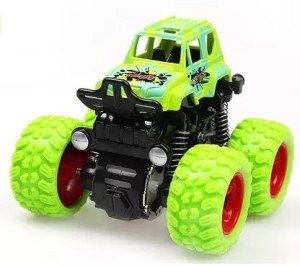 LEGACIES Monster Truck Friction Powered Car Toy 360° Stunt 4wd Cars Push go Truck