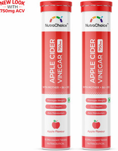 NutraChoice Apple Cider Vinegar for Weight Loss with Mother -30 Effervescent Tablets