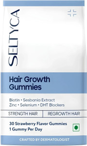 SELTYCA Biotin Gummies for Hair Growth | with Zinc & Sesbania Extract | 30 Gummies