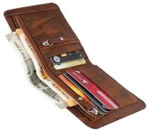 HIFON Boys Casual, Ethnic, Evening/Party, Travel, Formal, Trendy Brown Artificial Leather Wallet