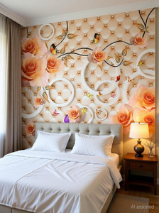 HD Print House Decorative Multicolor Wallpaper - Image 4