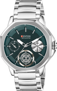 FENTON WATCHES FENTON-80122 Time Collection Multi-Function Chronograph Watch, Green Dial Analog Watch  - For Men