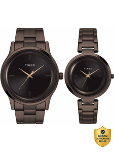 TIMEX Trendline Round 42mm Brown Dial Analog Watch - For Men & Women
