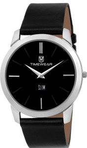 TIMEWEAR 175BDTG Slim Series Black Leather Watch - Image 6