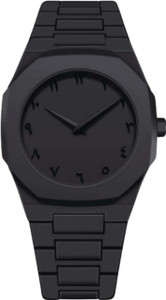 SABR Modern Arabic Numeral Watch with Polycarbonate Band, Octagonal Case, for Men Arabic/ Polycarbonate Plastic Strap Black Analog Watch  - For Men & Women