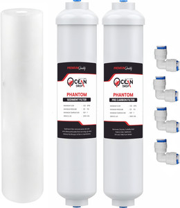 OceanDrop by Phantom Phantom Shediment & Pre Carbon inline Filter With PP Spun for Reverse Osmosis Solid Filter Cartridge