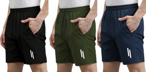 FARSH Self Design Men Multicolor Regular Shorts