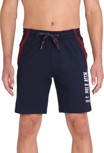 U.S. POLO ASSN. Solid Men Dark Blue Sports Shorts