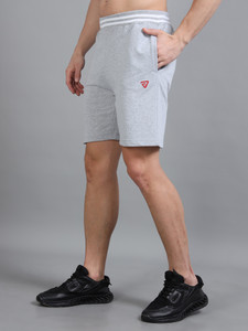 RUNSTARS Striped Men Grey Casual Shorts