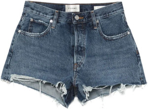 RFP Distressed Women Blue Denim Shorts, High Waist Shorts