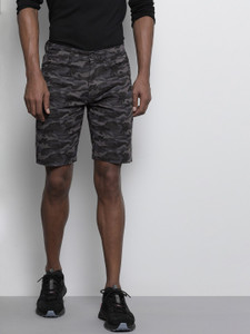 The Indian Garage Co. Solid Men Grey Chino Shorts
