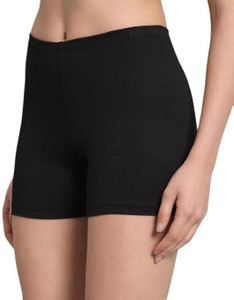 Body Figure Solid Women Black Cycling Shorts
