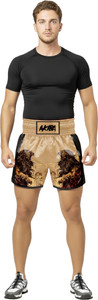 AKIBA Animal Print Men & Women Gold Boxer Shorts