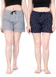 Ariel Printed Women Multicolor Regular Shorts