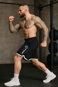 CULISH Graphic Print Men Black Casual Shorts