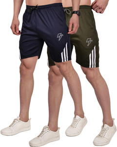 ONNEXO Striped Men Blue, Green Sports Shorts
