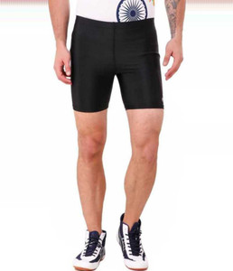 sports trading Solid Men Black Compression Shorts