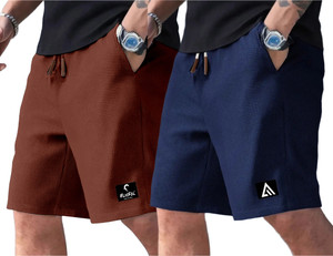 Flicfol Self Design Men Multicolor Regular Shorts