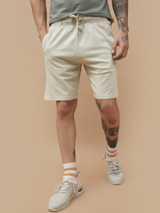 Kappa Solid Men Beige Basic Shorts
