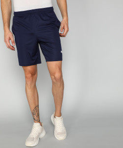 PUMA पुरुषों के लिए सॉलिड नीला स्पोर्ट्स शॉर्ट्स