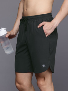 HRX by Hrithik Roshan Solid Men Black Casual Shorts