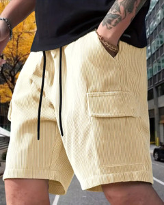 deslizar Solid Men Beige Baggy Shorts, Boxer Shorts, Regular Shorts, Casual Shorts