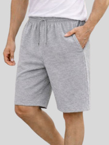 Kartblack Solid Men Grey Regular Shorts
