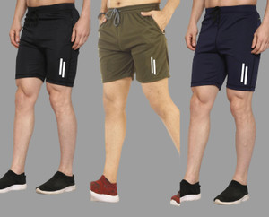 FARSH Self Design Men Multicolor Regular Shorts
