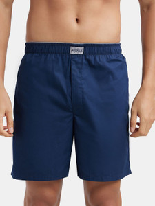 JOCKEY Solid Men Blue Boxer Shorts