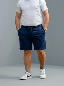 THE SOUTH STORE Solid Men Dark Blue Casual Shorts