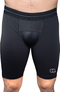 CALIGOSTLE पुरुषों के लिए सॉलिड काला स्पोर्ट्स शॉर्ट्स