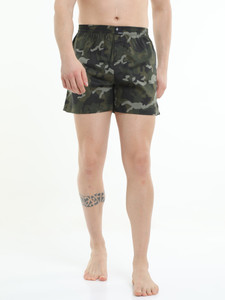 SPRNG Printed Men Dark Green, Green, Multicolor, Beige, White Boxer Shorts