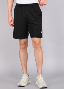 PUMA Solid Men Black Sports Shorts