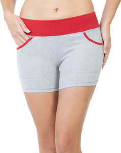 Envie Color Block Women Maroon Casual Shorts