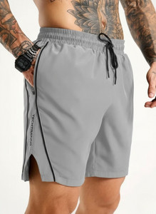coastal clothier Striped Men Dark Grey Gym Shorts