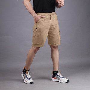 ANAGH ENTERPRISE Solid Men Beige Cargo Shorts