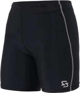 Sportinger Striped Men & Women Black Beach Shorts